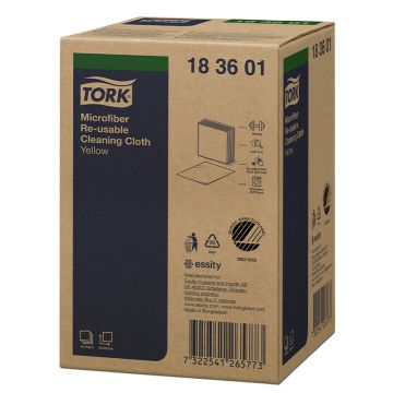 Tork Microvezel Herbruikbare Reinigingsdoek Geel 183601