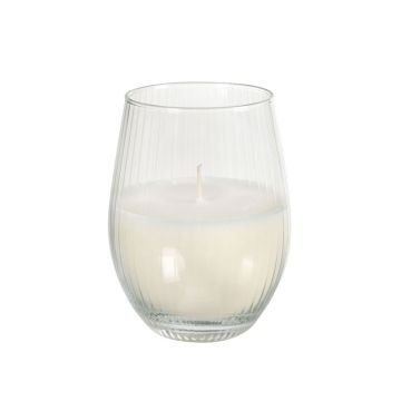 Duni Kaars in glas Ritz ca 55 u wit