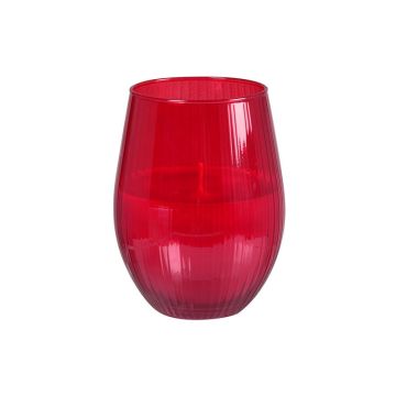 Duni Kaars in glas Ritz ca 55 u rood