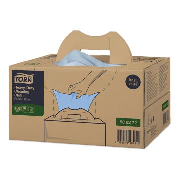 Tork Heavy-Duty Handy Box Reinigingsdoek Blauw W7 530272