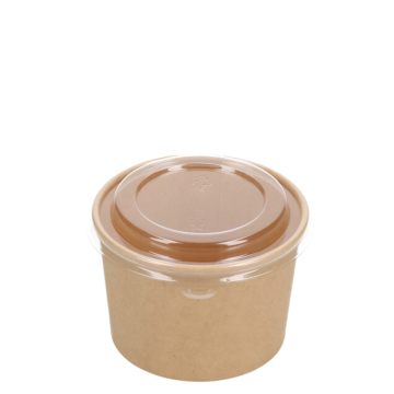 Nature kraft Salade bowl 250ml 8oz bruin
