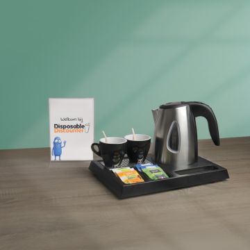 Hotel b&b Roomservice Koffie of Theestation kunststof Zwart 