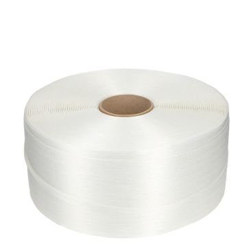 Polyesterband Omsnoeringsband 13mm x 1100m K76 Wit WG40