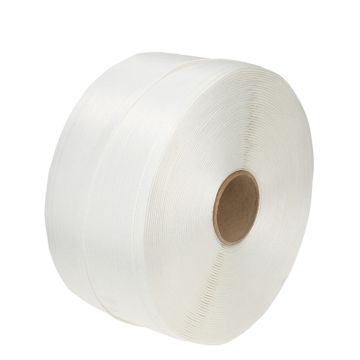 Polyesterband Omsnoeringsband 13mm x 1100m K76 Wit WG40