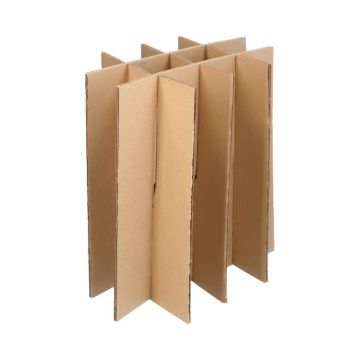 Flesverpakking + Kartonnen Interieur voor 12 Flessen 38x28x36cm Wit
