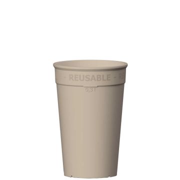 Reusable Drink of Koffiebeker 300ml Mokka