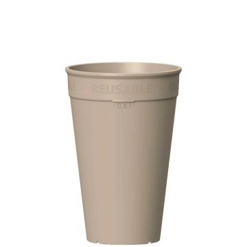 Reusable Drink of Koffiebeker 400ml Mokka